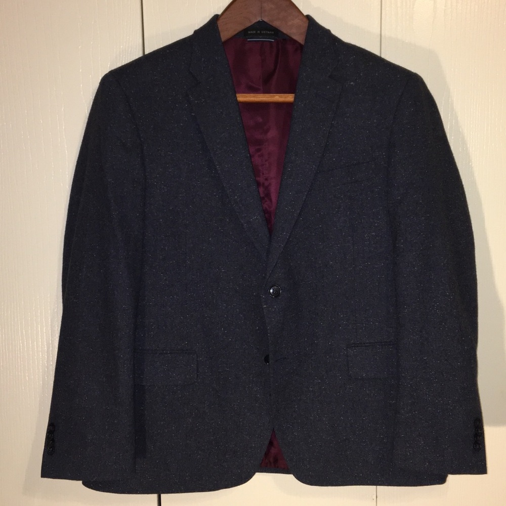 Tommy Hilfiger Wool Blend Blue Blazer